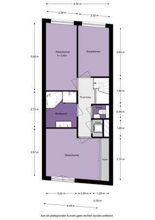 Floorplan - Jan Pettersonstraat 13, 3077 MN Rotterdam